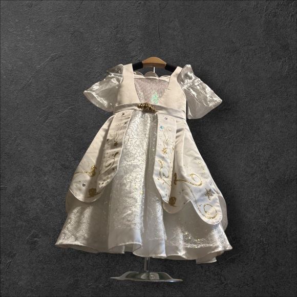 Disney 3T Formal Ariel Satin, Chiffon, Layered Wedding Dress. Exclnt cndtn. - Picture 6 of 14